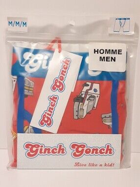 Men's GINCH GONCH ' EMT ' Boxer Brief Underwear Paramedic Emerg Cotton M NEW